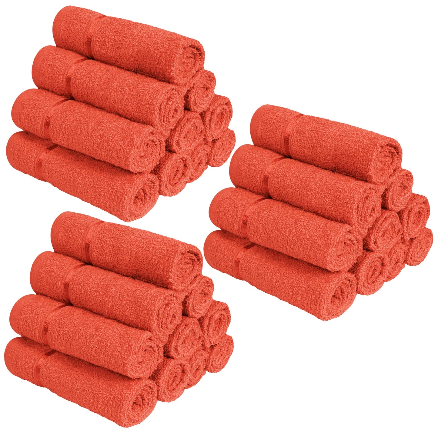 Story@Home 30 Units 100% Cotton Face Towels - Orange
