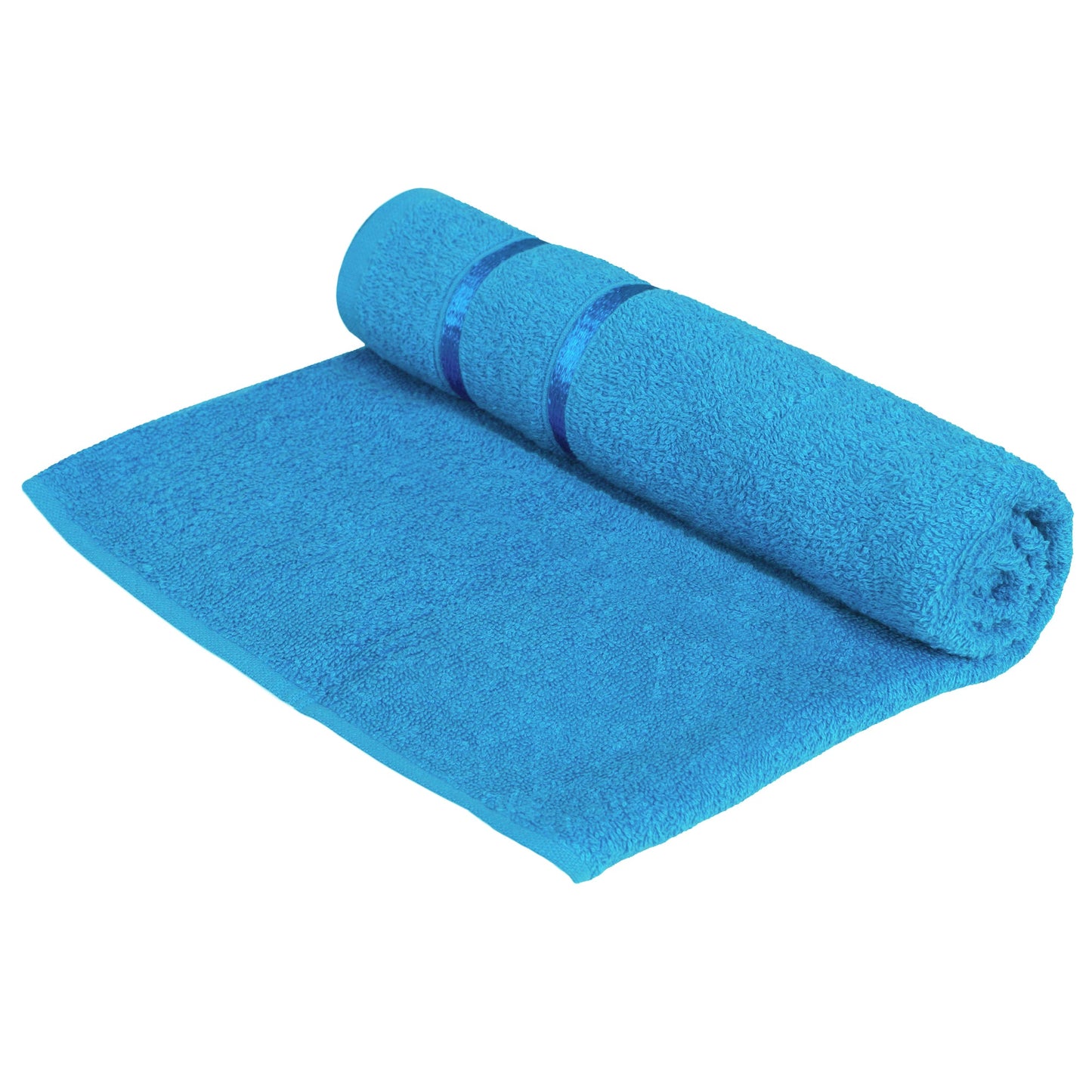 Story@Home 2 Units 100% Cotton Ladies Bath Towels - Blue and Wine Red