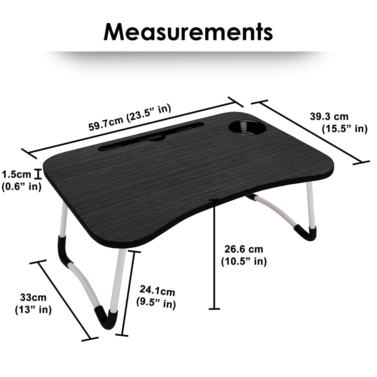 Multipurpose Grey Foldable Laptop Table 1 Pc