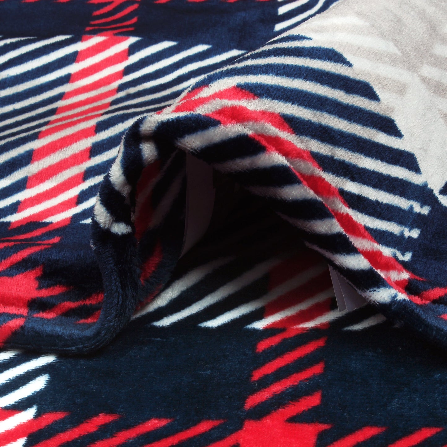 BLANKET BLAZE SINGLE Dark Blue Single Size Blaze Blanket