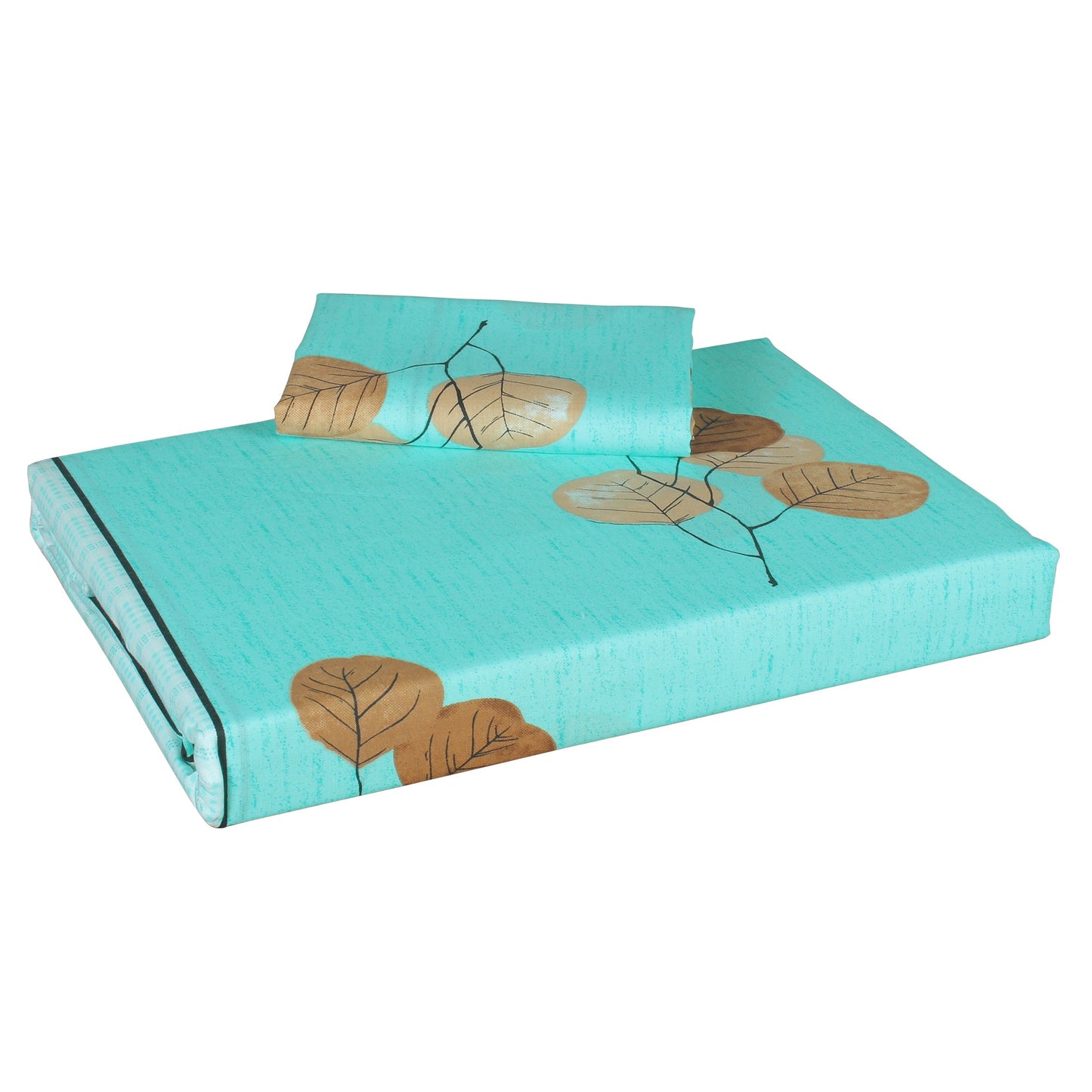 Sparkle 144 TC 100% Cotton Blue Single Bedsheet Combo | Set of 2 |