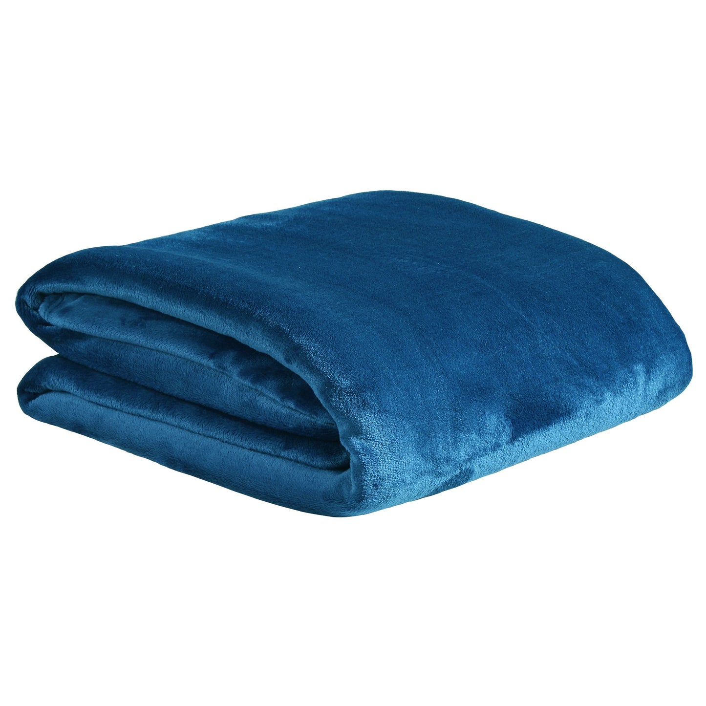 Premium Peacock Blue Double Flannel Blanket