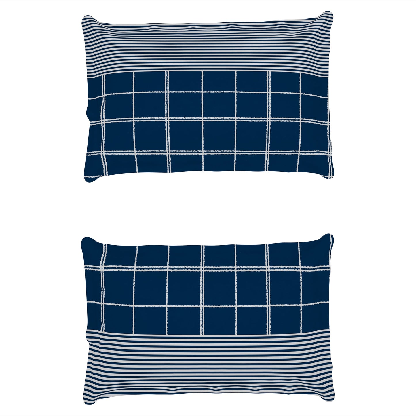 Majestic 152 TC Navy Cotton Double Bedsheet with 2 Pillow Covers