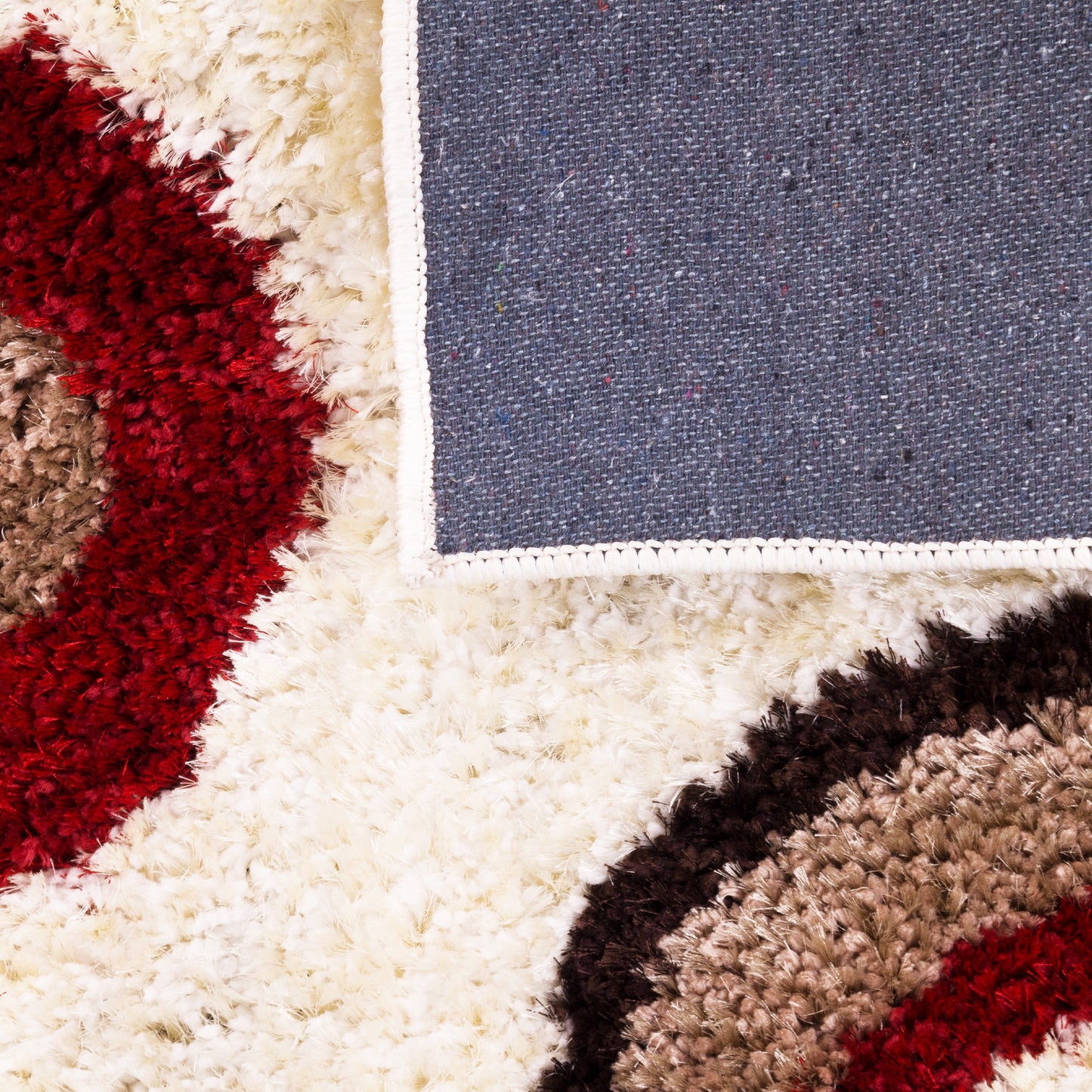 Circle Pattern Beige Carpet for Living Room & Bedroom