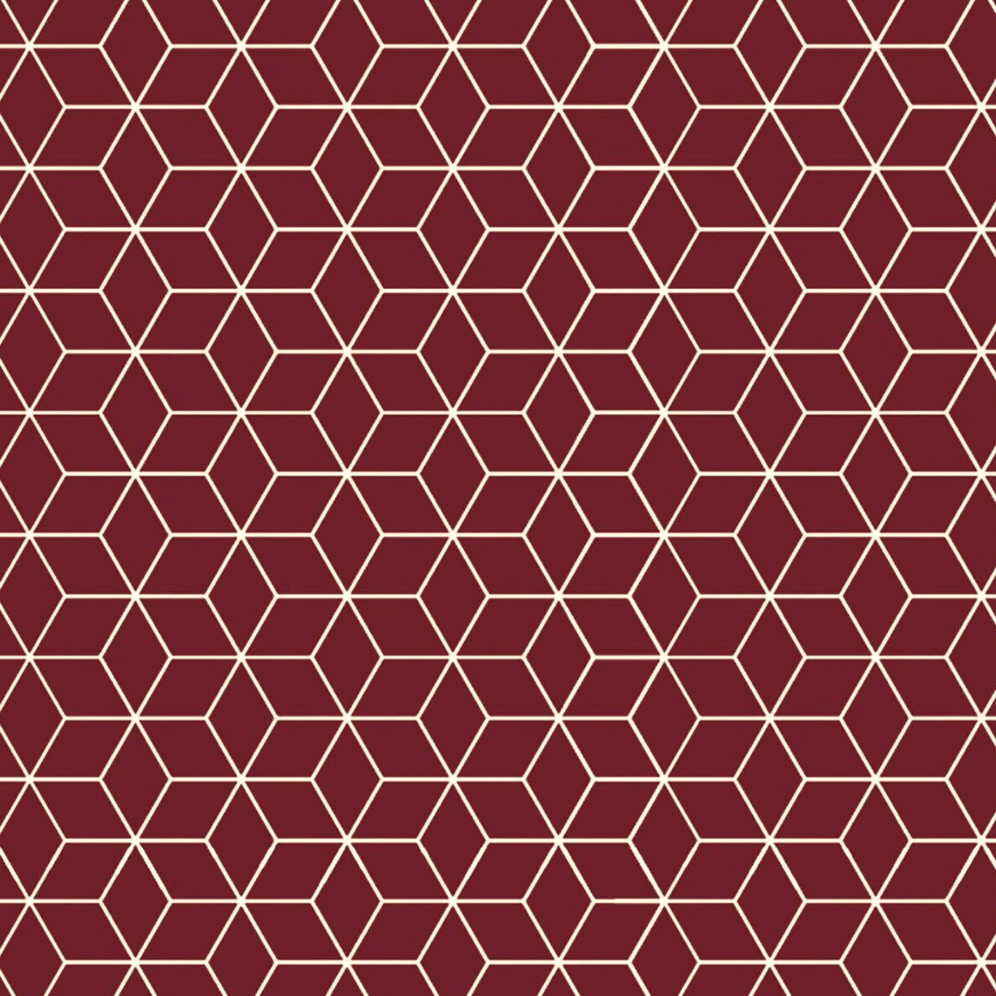 2 Pcs Blackout Foil Maroon & Golden Hexagon Window/Door/Long Door Curtains