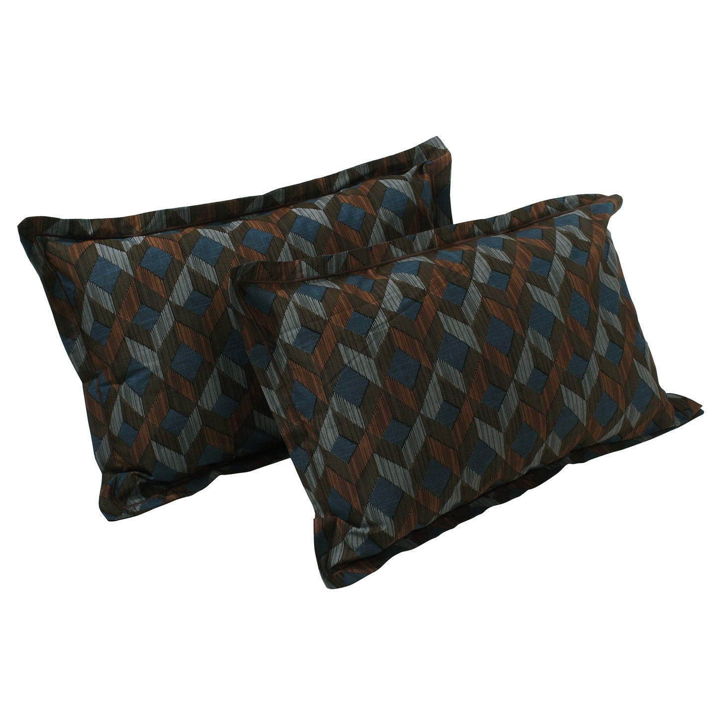 MOLLIS HOMES SUPER KING SIZE BEDSHEET - Lattice Pattern, Cyan