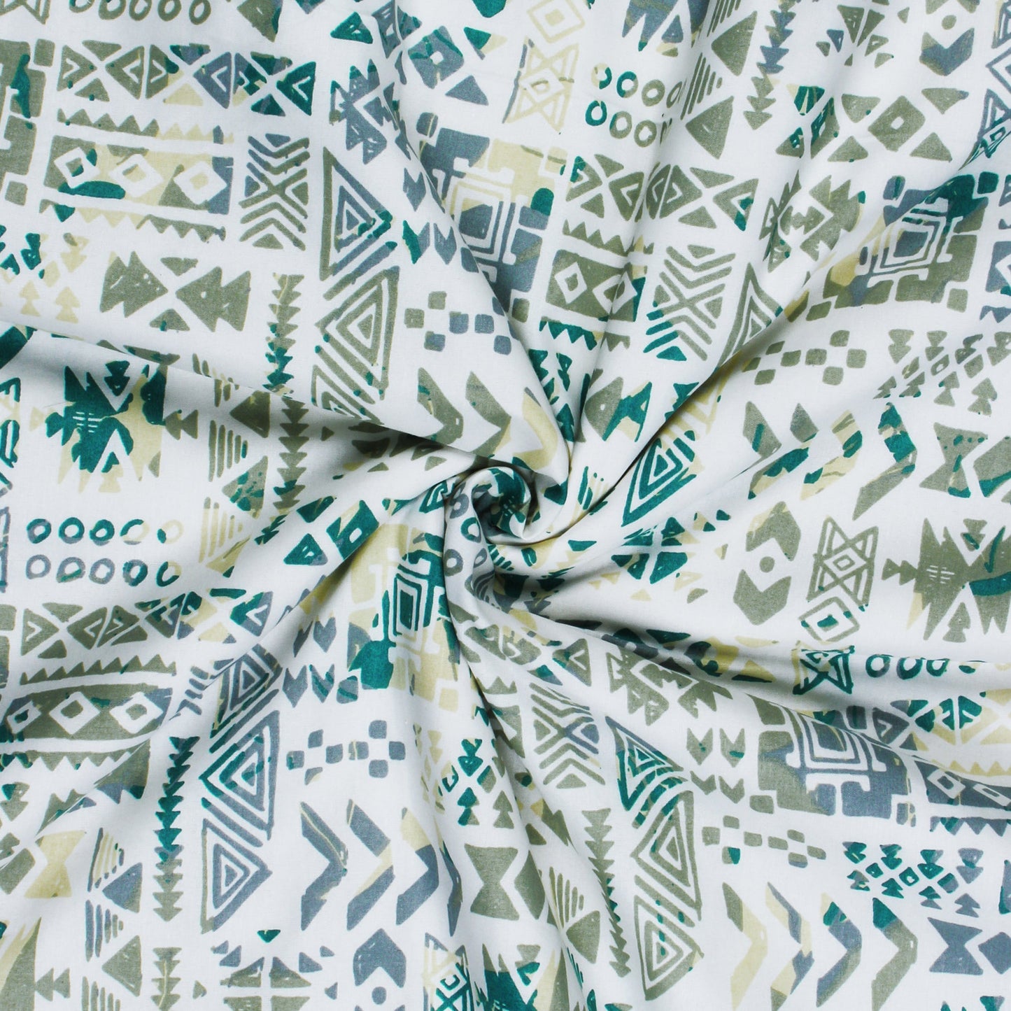 Super Soft Reversible Multi & Yellow Abstract Cotton Double Dohar