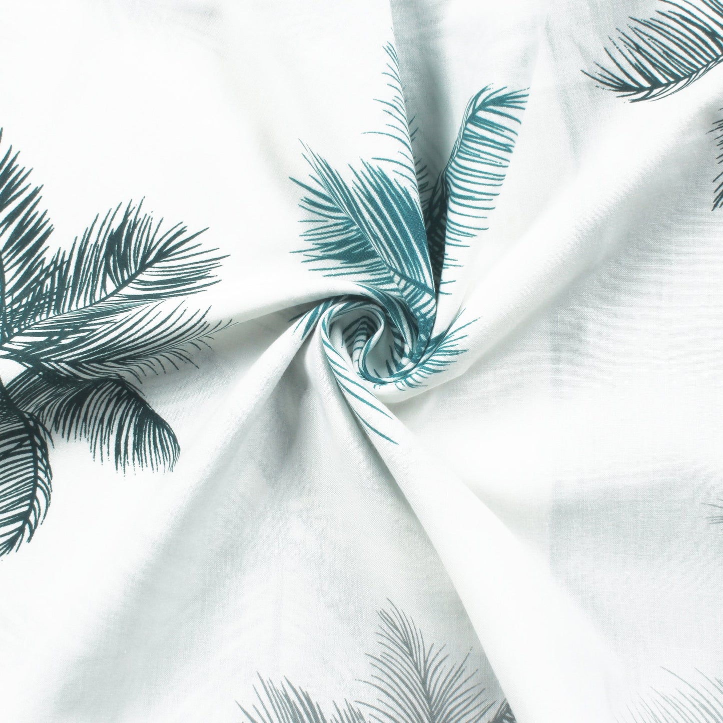 Sparkle 144 TC 100% Cotton White & Teal Single Bedsheet Combo | Set of 2 |