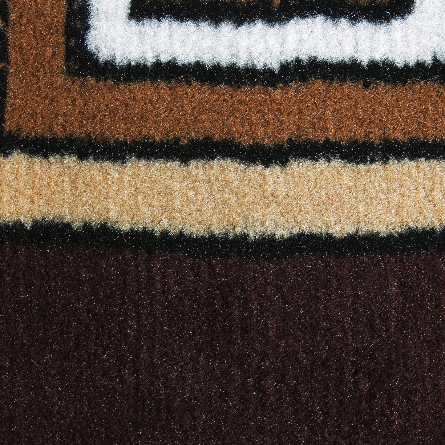 Brown Geometric Rustico Rug/Carpet with Anti Skid Backing