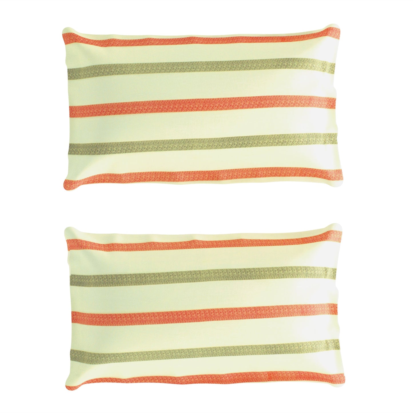 Metro 186 TC 100% Cotton Cream and Orange Double Bedsheet