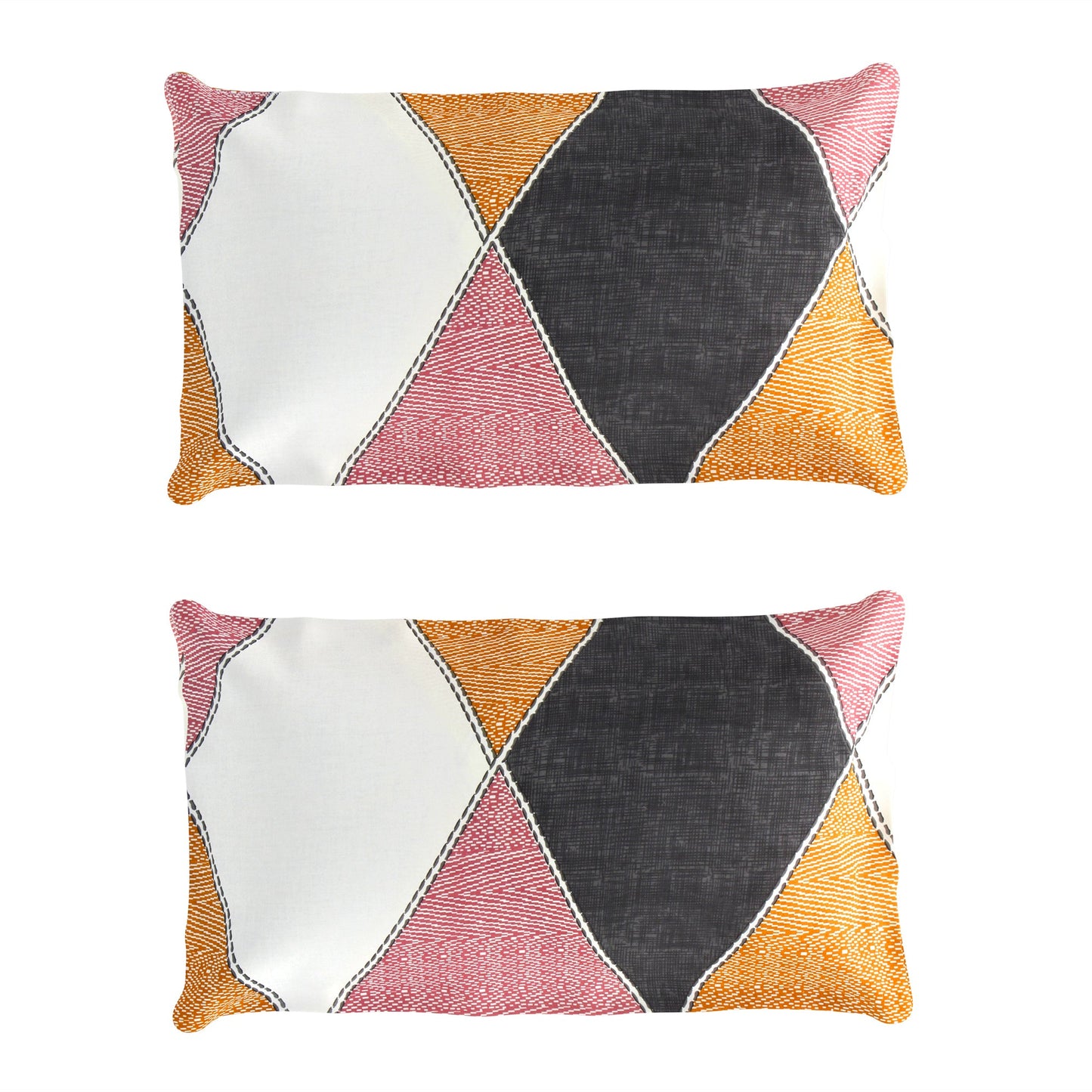 Metro 186 TC 100% Cotton Peach and Cream Double Bedsheet