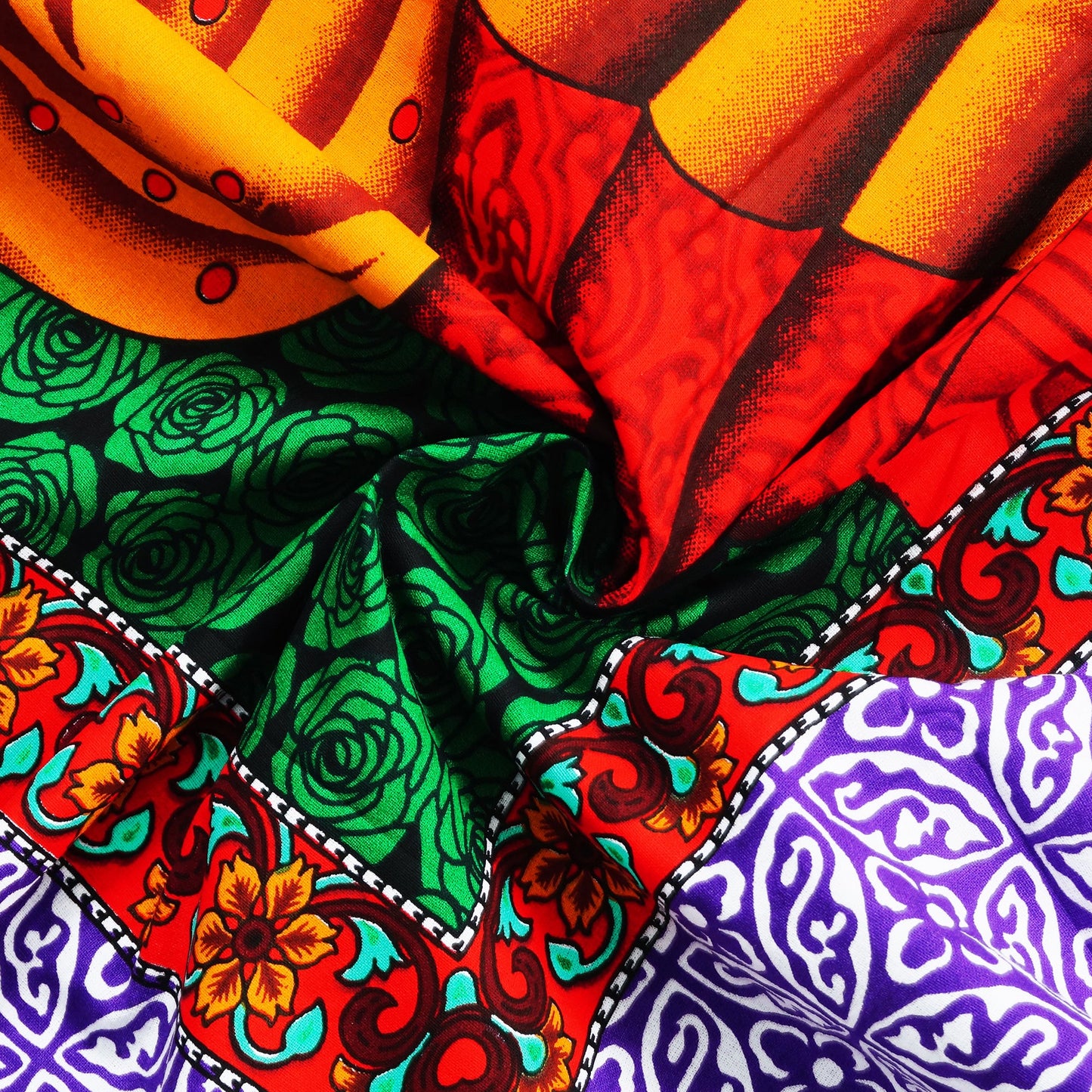 Ventura 144 TC Purple Traditional Rajasthani Double Bedsheet