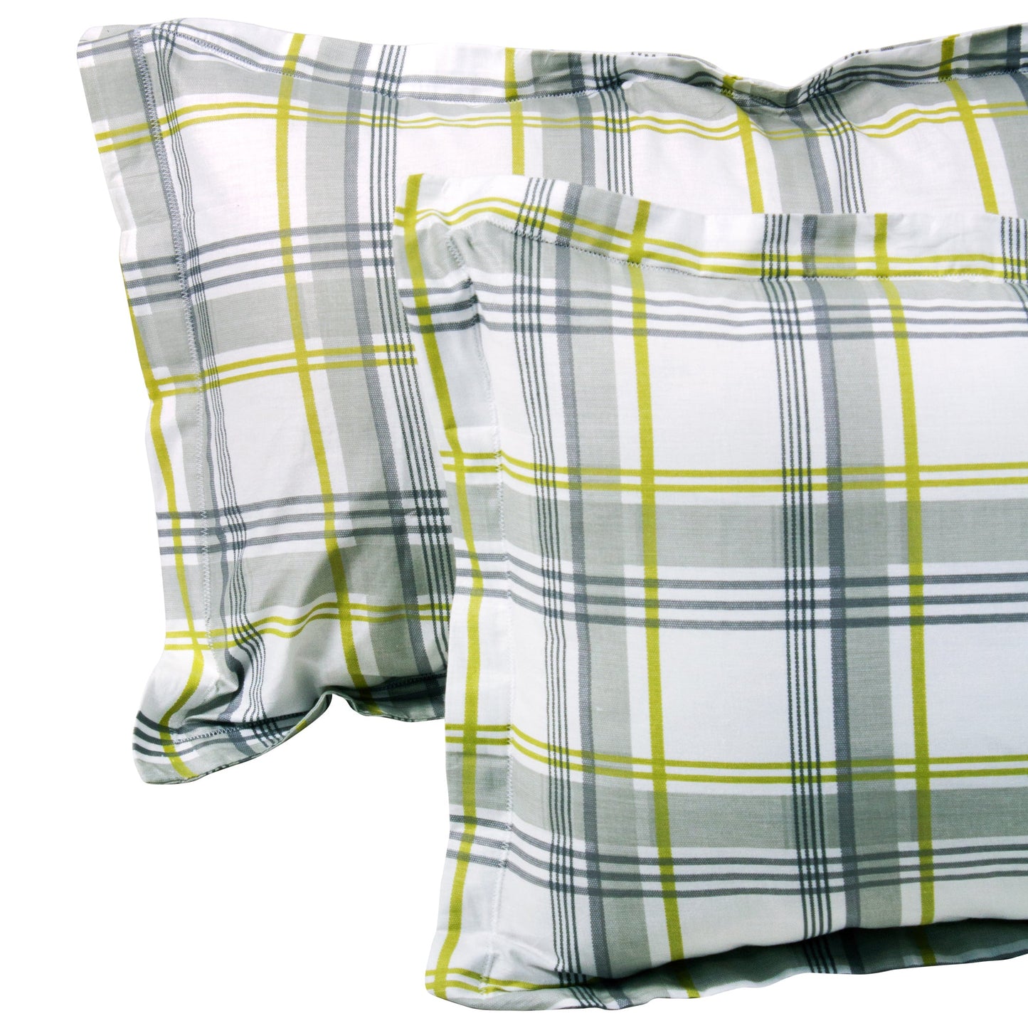 Metro Cotton Double Bedsheets Combo - 186 TC- Grey/Yellow and Grey - Floral