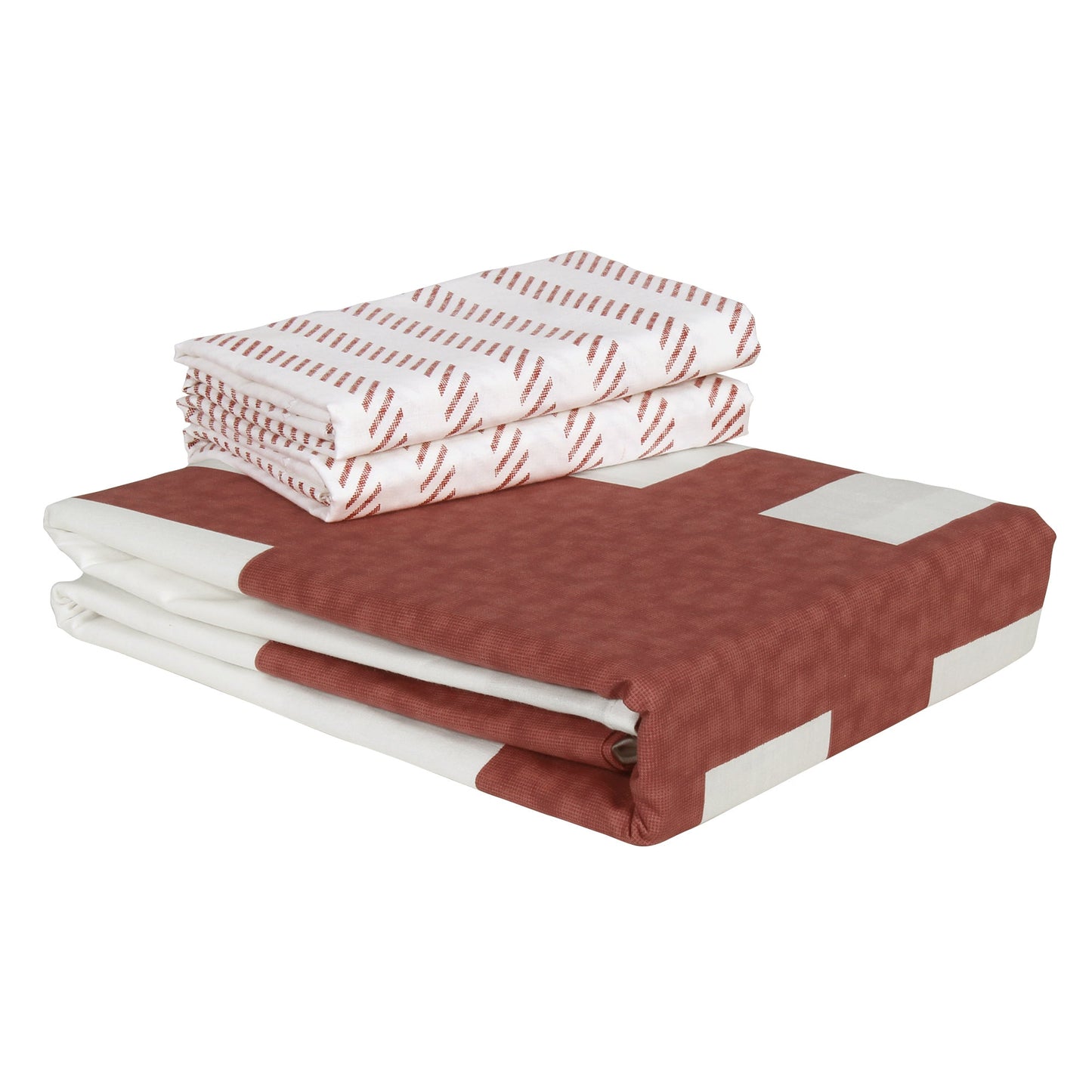 Prism Gold 144 TC 100% Cotton White Double Size Bedsheet