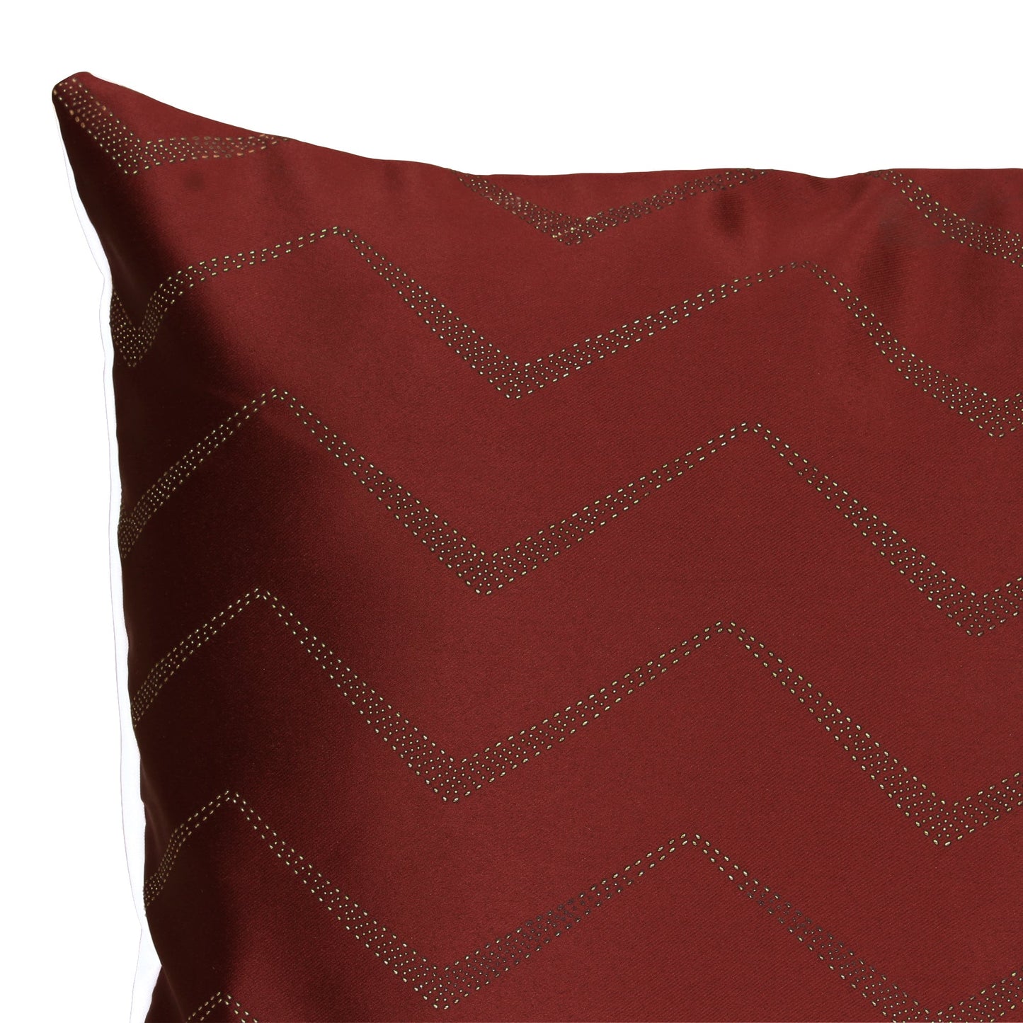 Story@Home Red Chevron Polyester 6 pcs of Alegra Cushion Covers