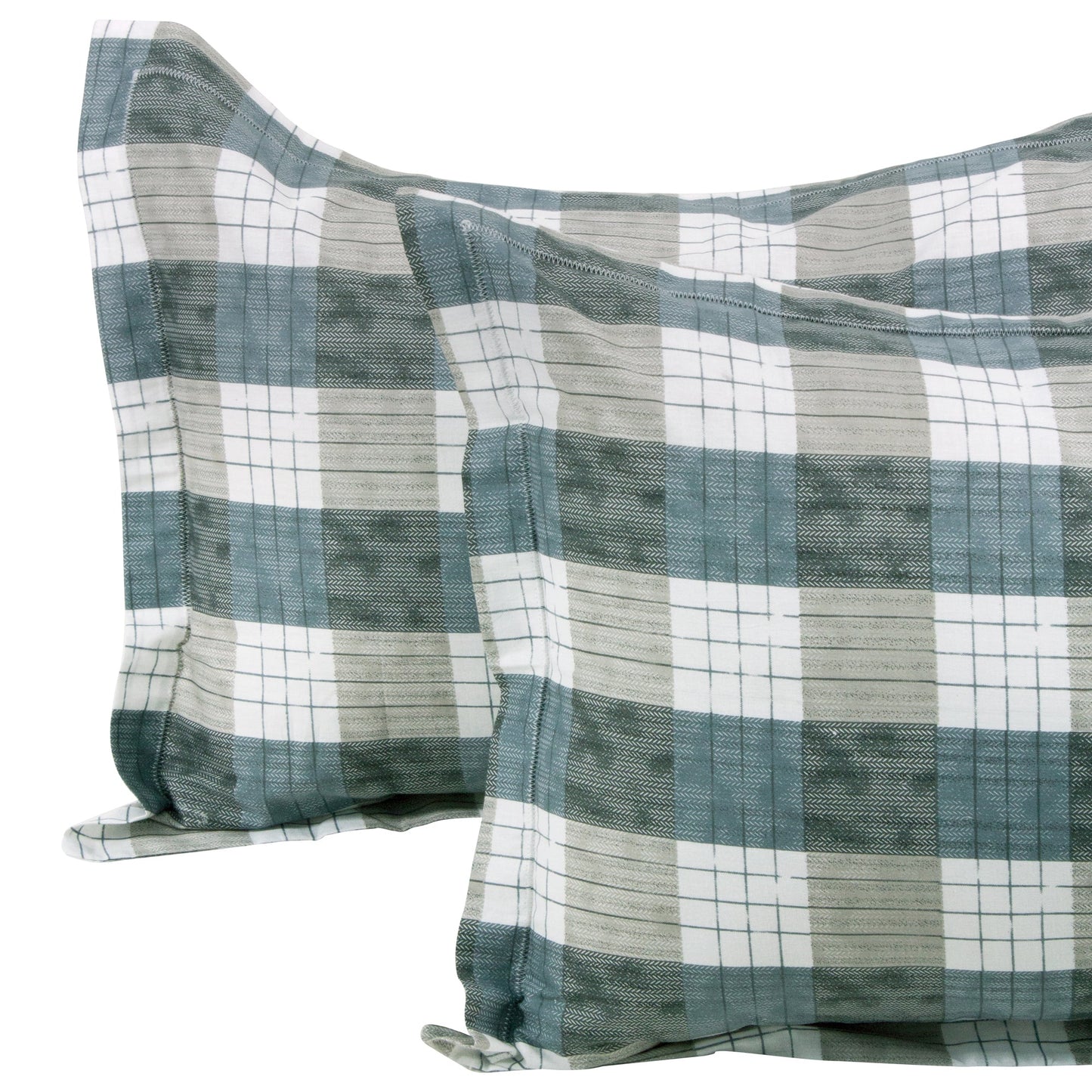 Metro Cotton Double Bedsheets Combo - 186 TC- Grey/Yellow and Grey - Floral