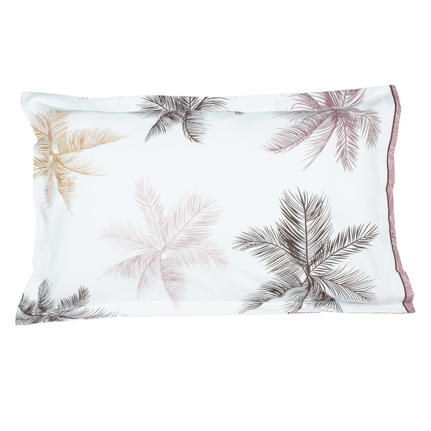 Sparkle 144 TC 100% Cotton White & Pink Single Bedsheet Combo | Set of 2 |