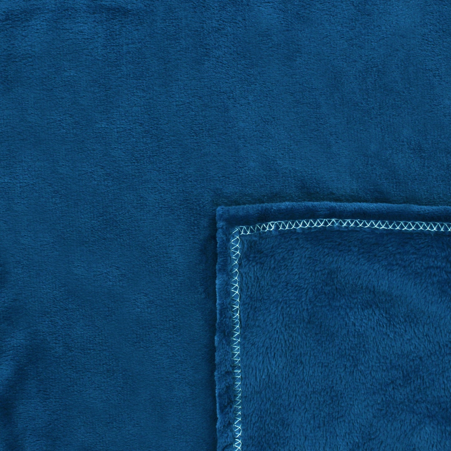 Premium Peacock Blue Double Flannel Blanket