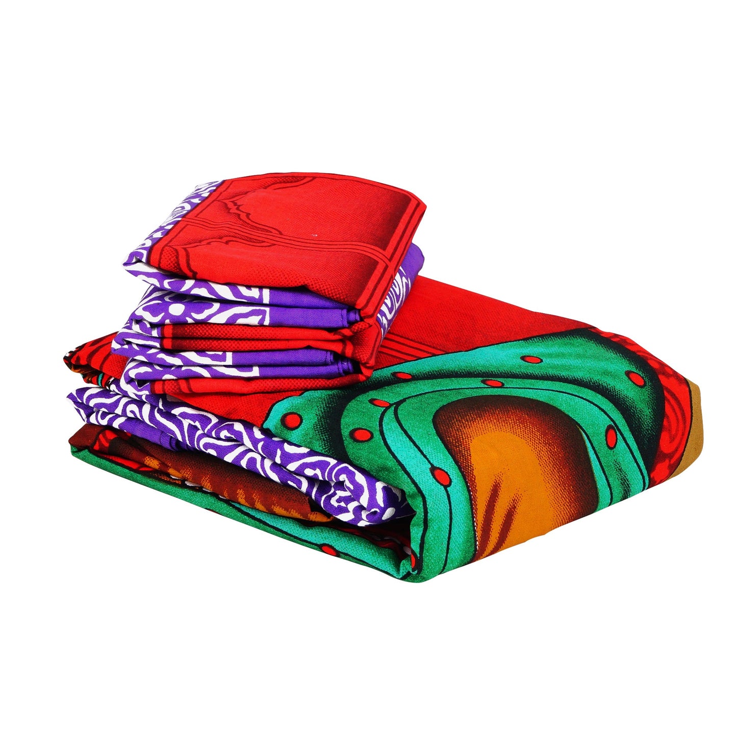 Ventura 144 TC Purple Traditional Rajasthani Double Bedsheet