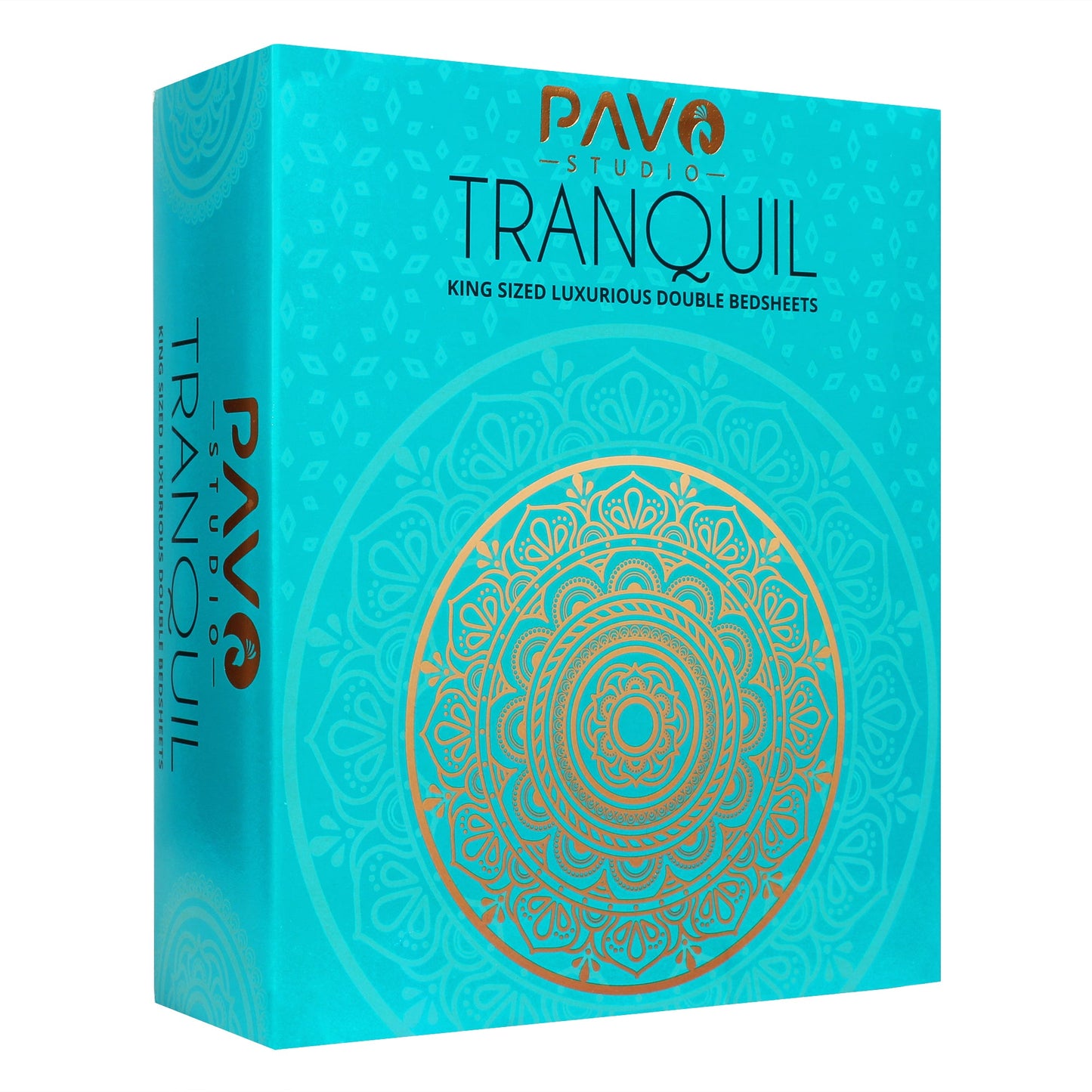 PAVO Tranquil Luxurious Premium Hotel Quality (Midnight Blue) King size Bedsheet