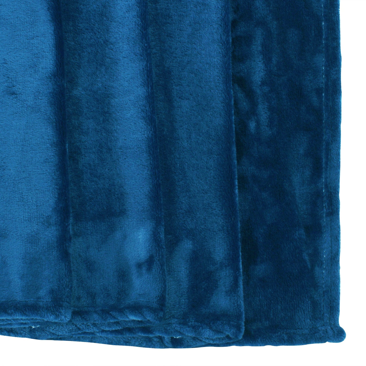 Premium Peacock Blue Double Flannel Blanket