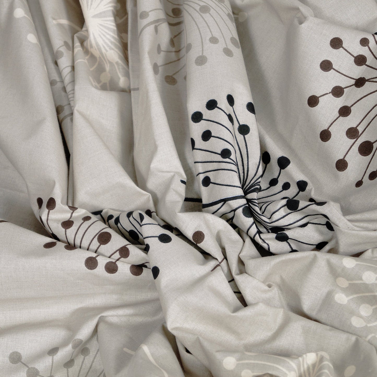 Metro Cotton Double Bedsheets Combo - 186 TC- Dalmatian / Polka Dots and Floral