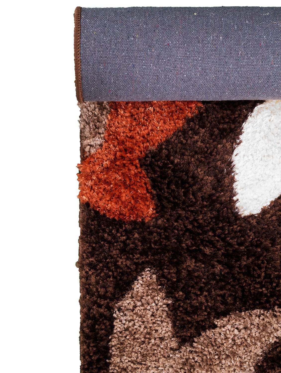 Floral Pattern Brown Carpet for Living Room