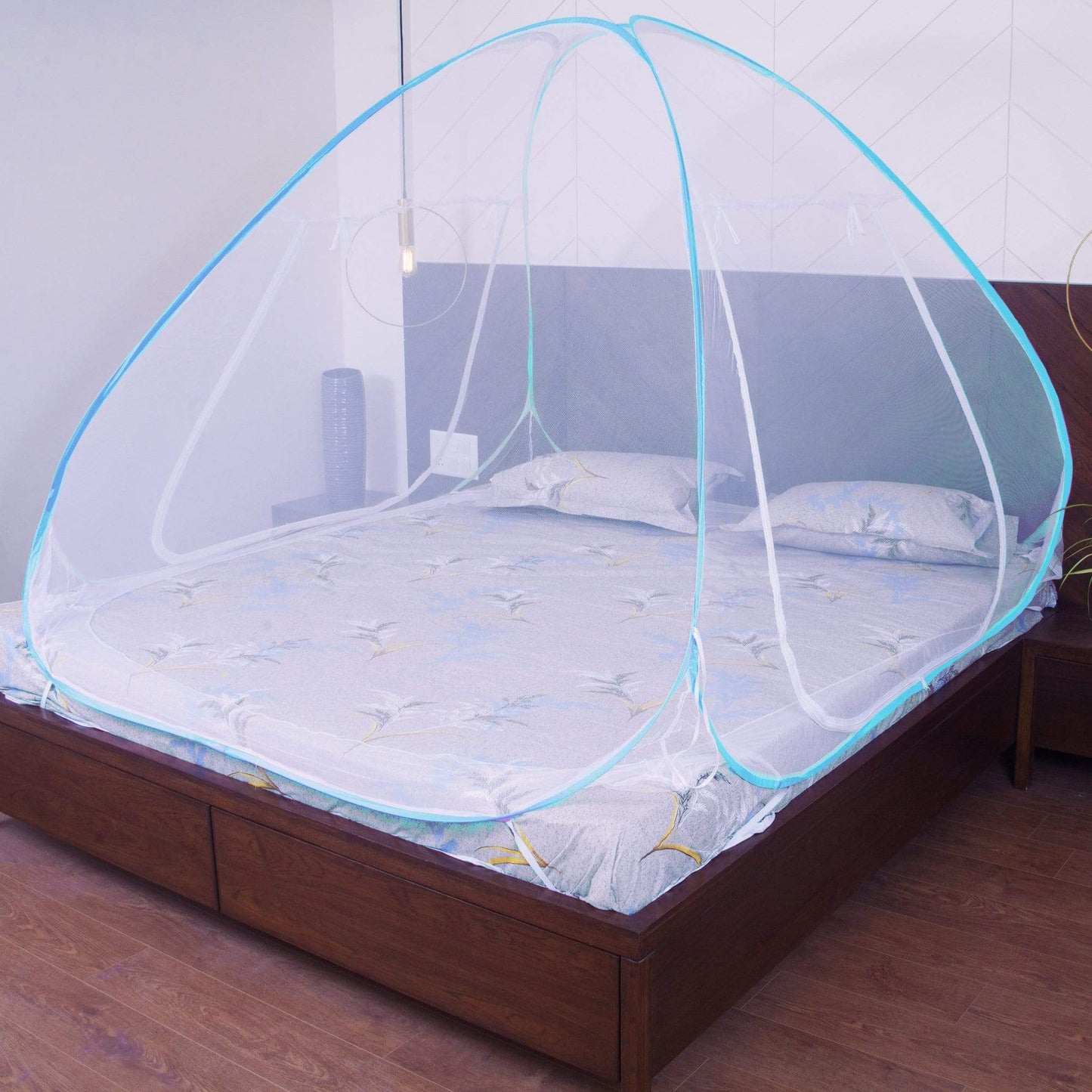 Mosquito Net For Double Bed and Our doors -Blue