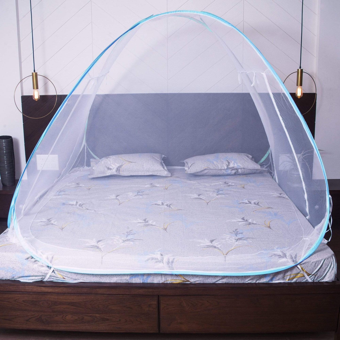 Mosquito Net For Double Bed and Our doors -Blue