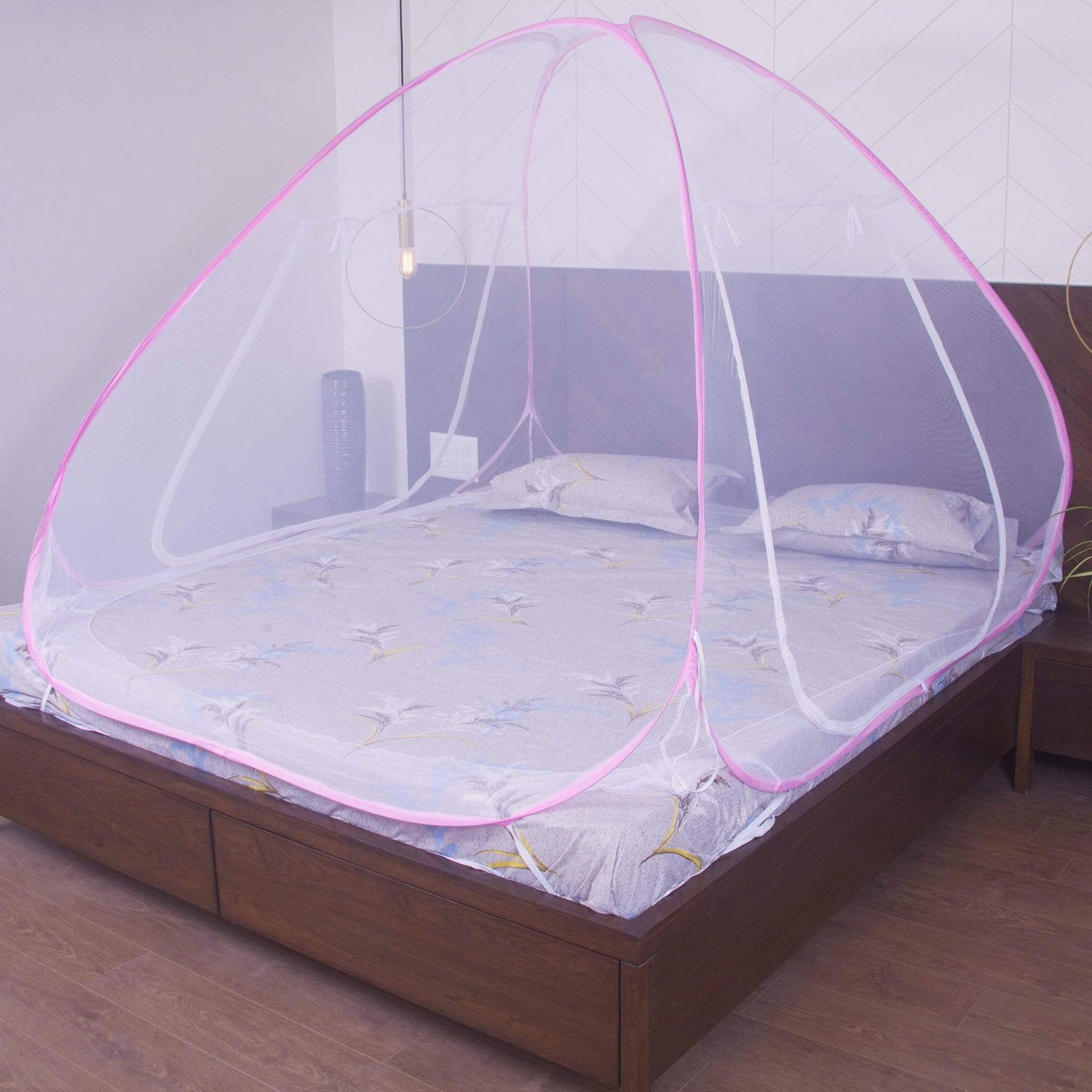 Mosquito Net For Double Bed and Our doors -Pink