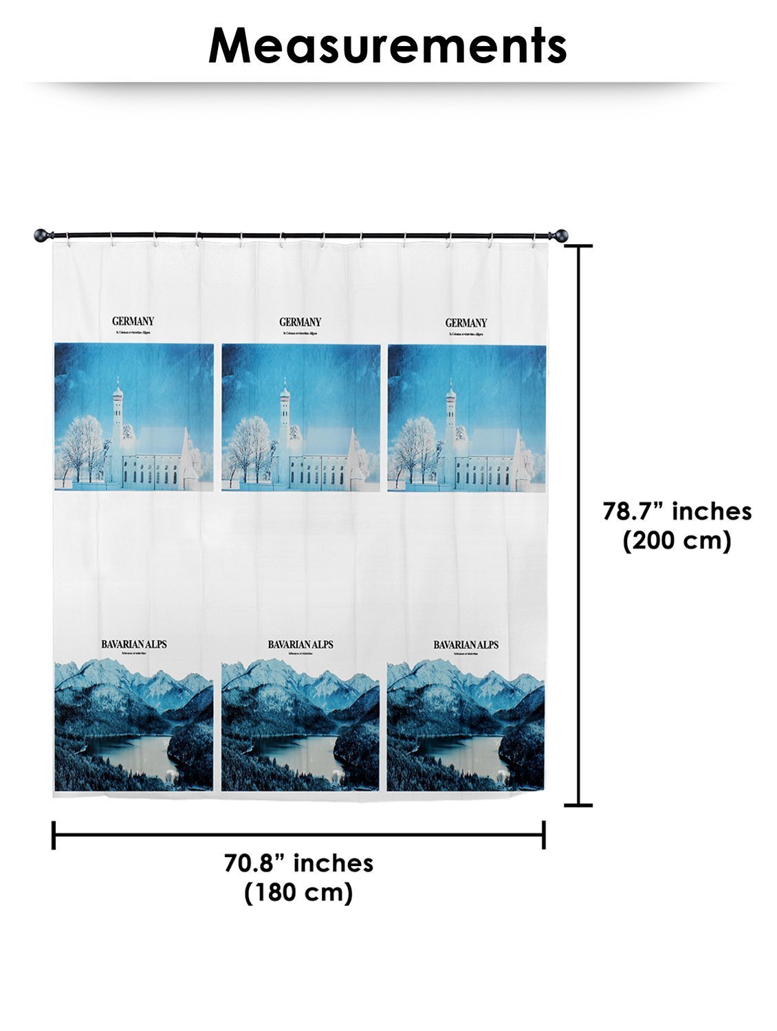 Waterproof Shower Curtains Isolation Curtain
