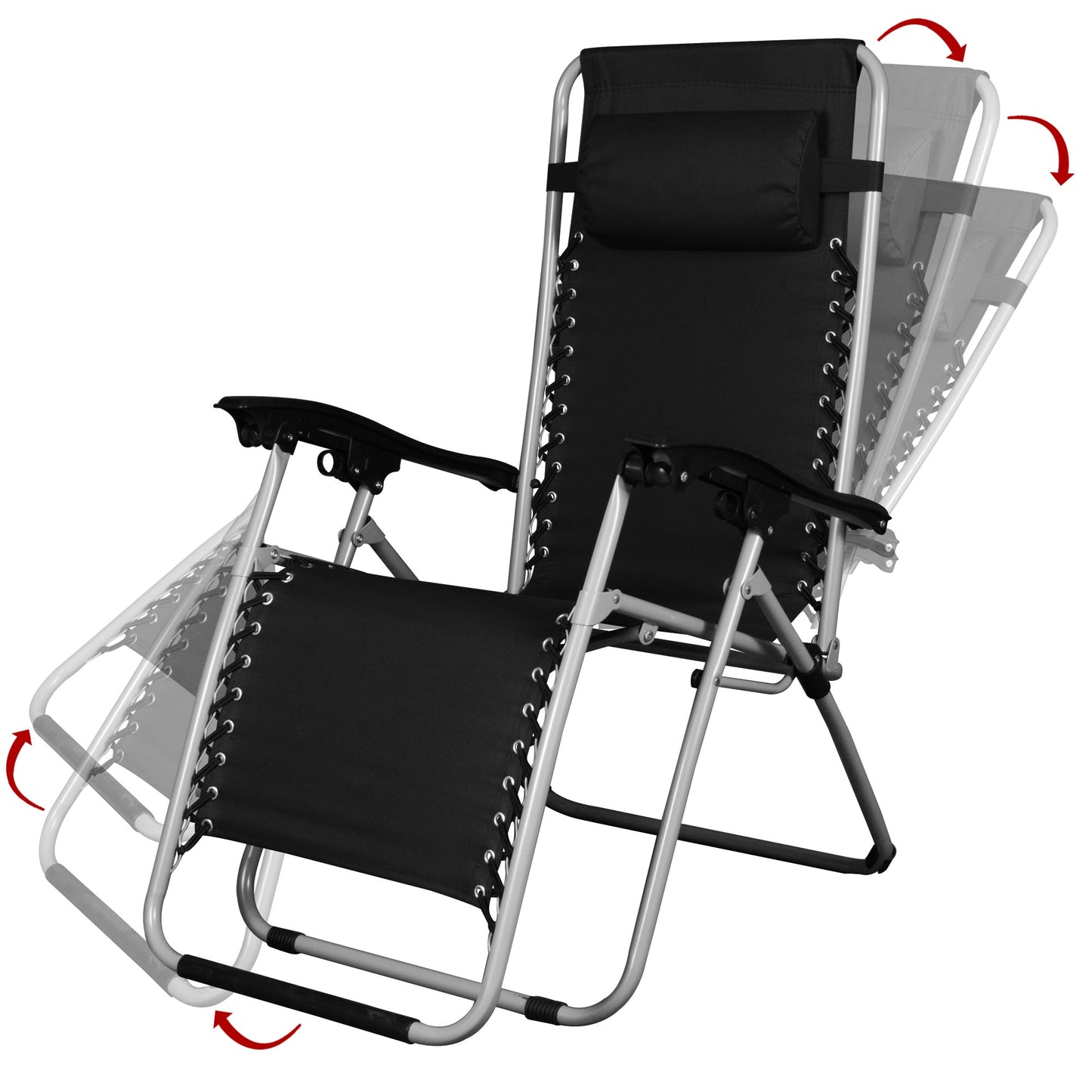 Story@Home Metal Black Solid 1 U Foldable Chair
