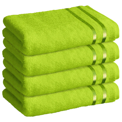 Story@Home 4 Units 100% Cotton Bath Towel - Green