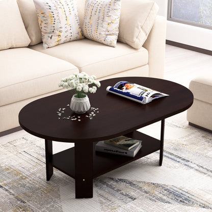 Lazywud Coffee Table For Living Room (Dark Wenge)