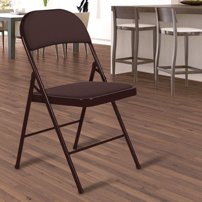 Padded Black Metal Cafe /Kitchen/ Garden and Outdoor Folding Chair