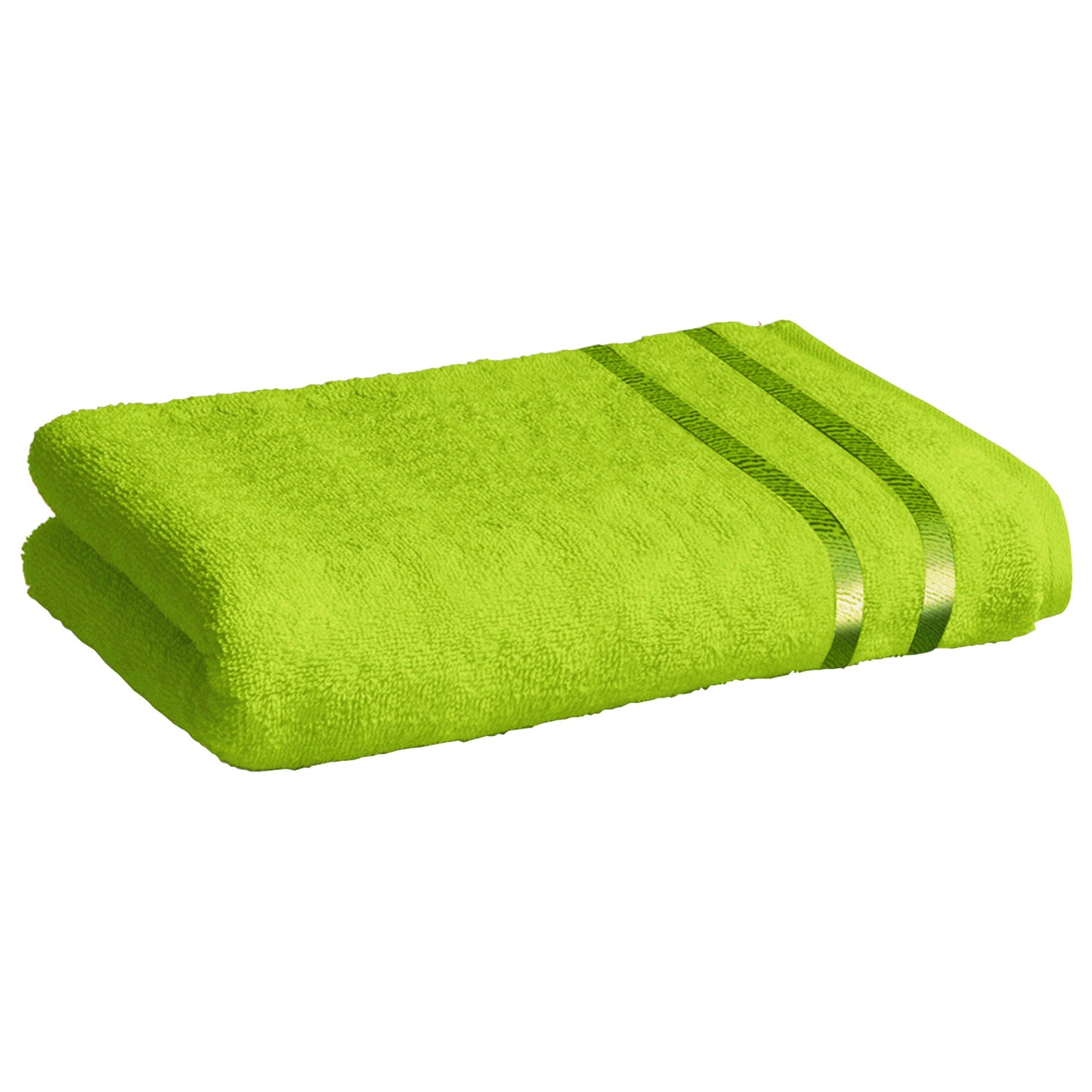 Story@Home 2 Units 100% Cotton Bath Towels - Green and Navy Blue