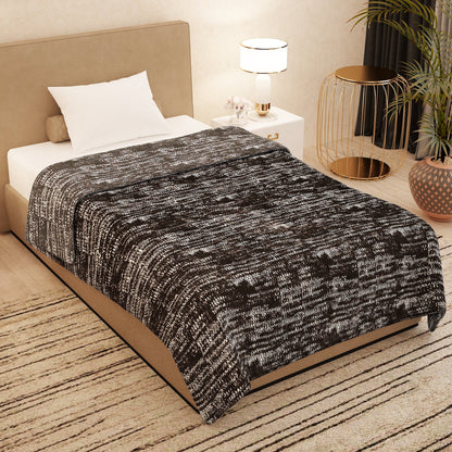 Luxe Blanket 500 GSM Dark Brown Single Size