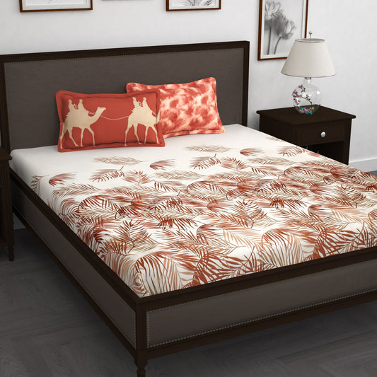 Forever 240 TC Brown King Size Bedsheet