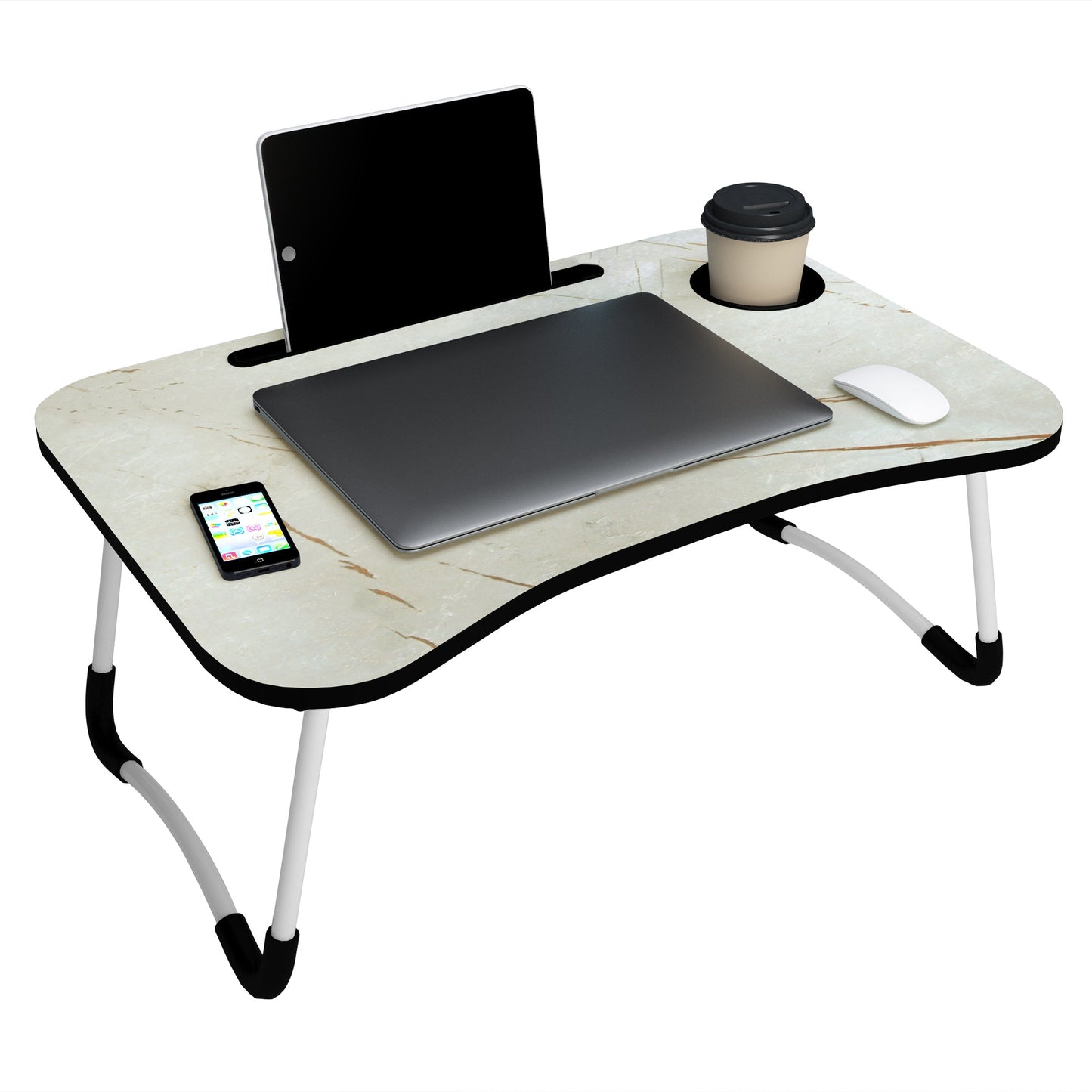 Grey Marble 1 Pc laptop Table