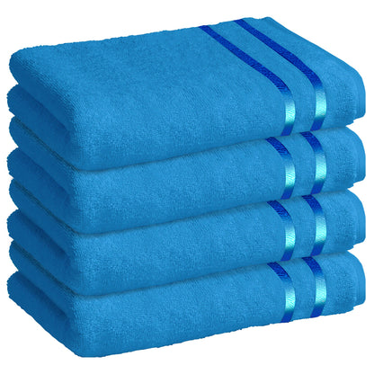 Story@Home 4 Units 100% Cotton Ladies Bath Towel - Blue