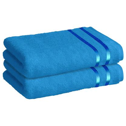 Story@Home 2 Units 100% Cotton Ladies Bath Towel - Blue