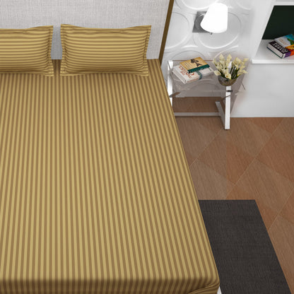 PAVO Tranquil Luxurious Premium Hotel Quality  (Latte Beige) King size Bedsheet