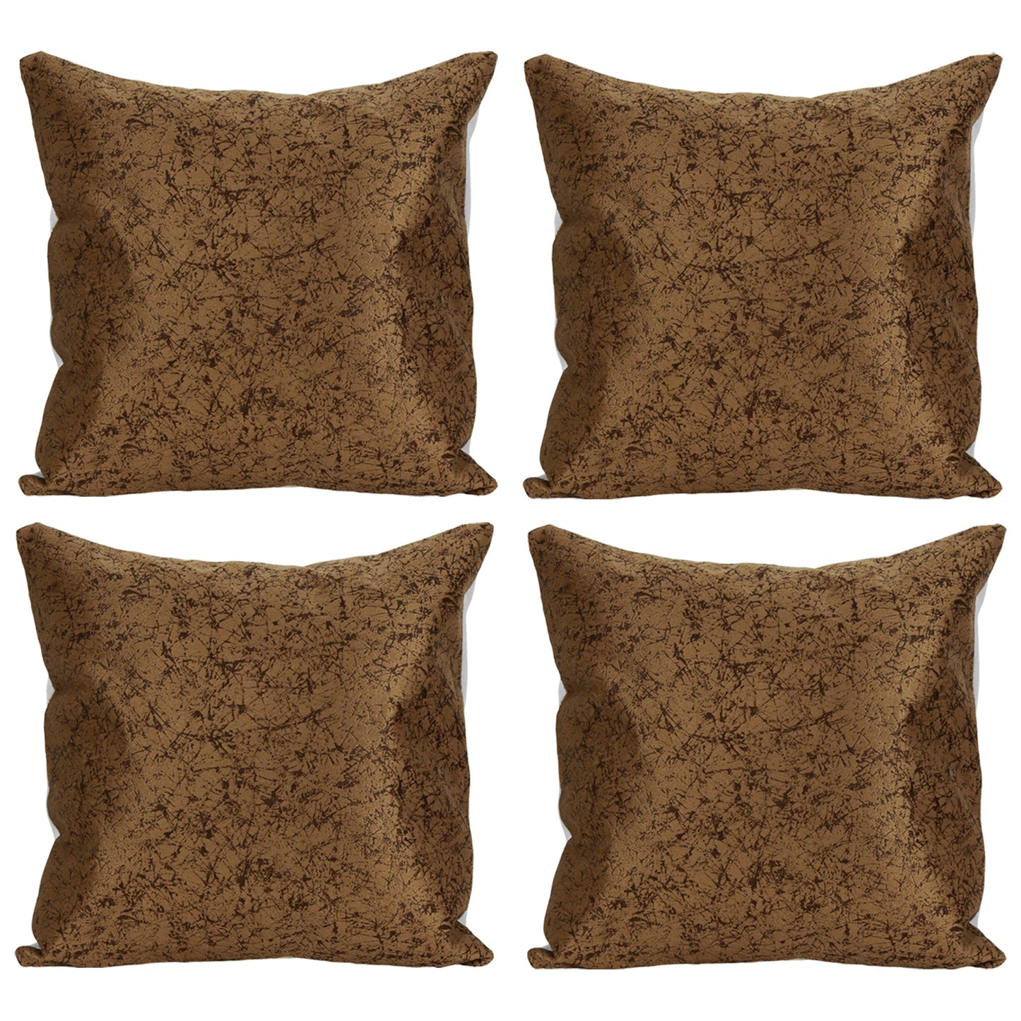 ALEGRA CUSHION COVERS 16 x 16 - BRICK BROWN COLOR