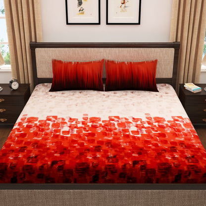 Tevel 300 TC Red King Size Bedsheet