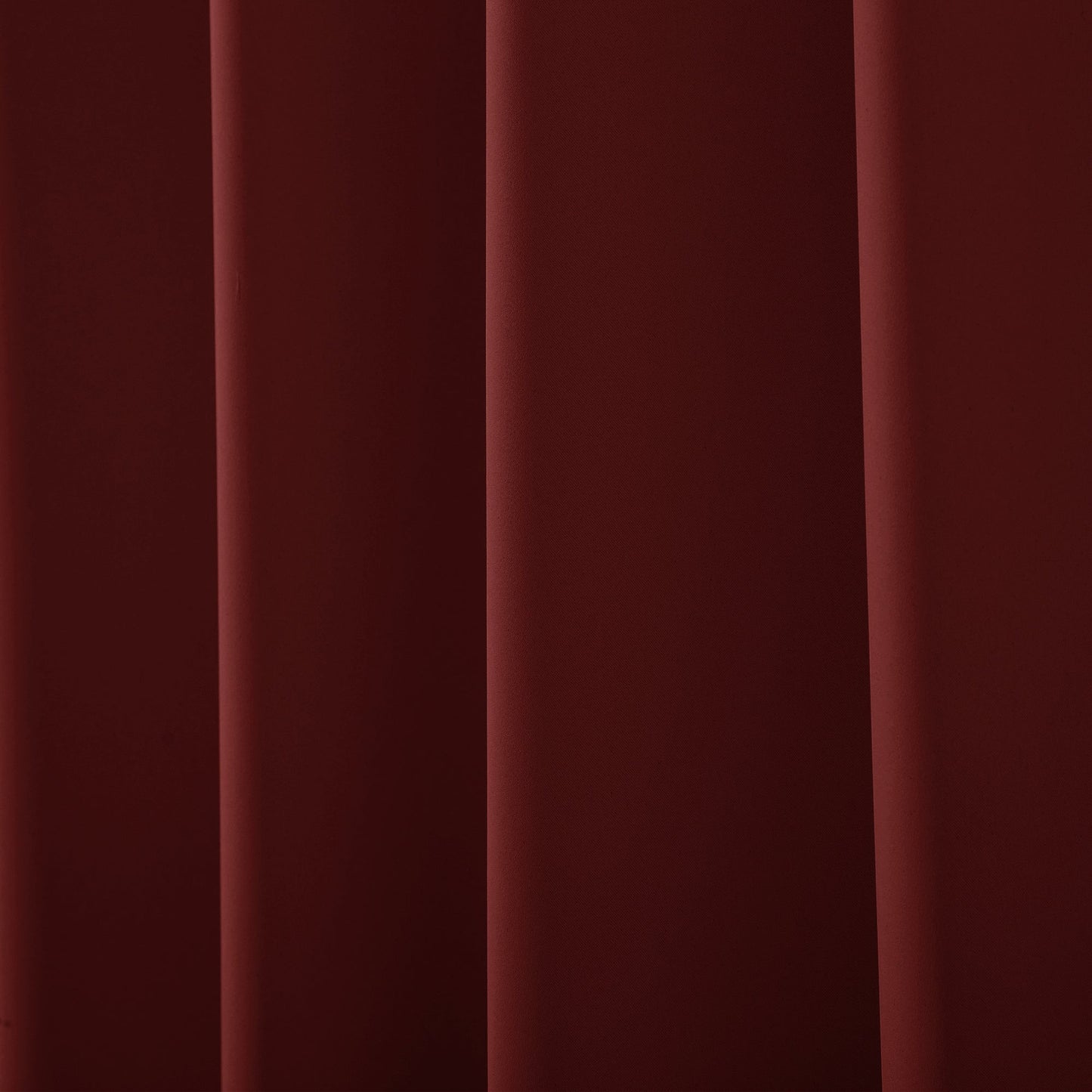 2 Pcs Maroon-Beige Blackout Gold Faux Silk Room Darkening Door Curtains, 7 Ft