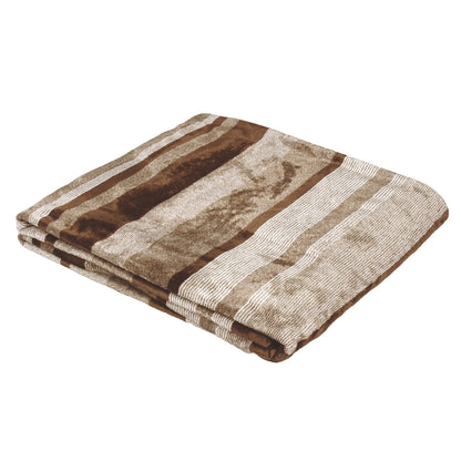 Premium Brown Single Flannel Blanket