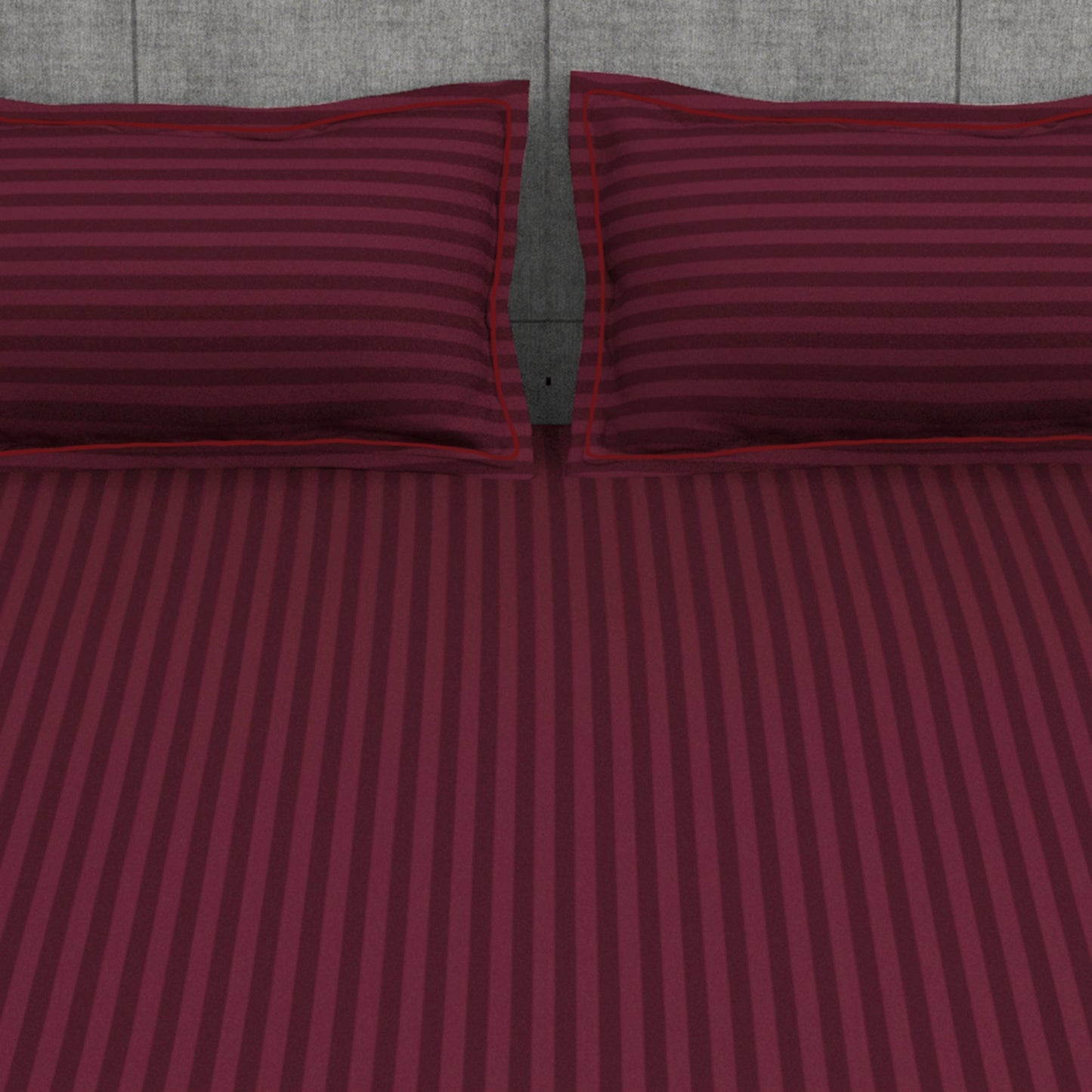 300 TC Maroon 1 King Size Bedsheet With 2 Pillow Cover