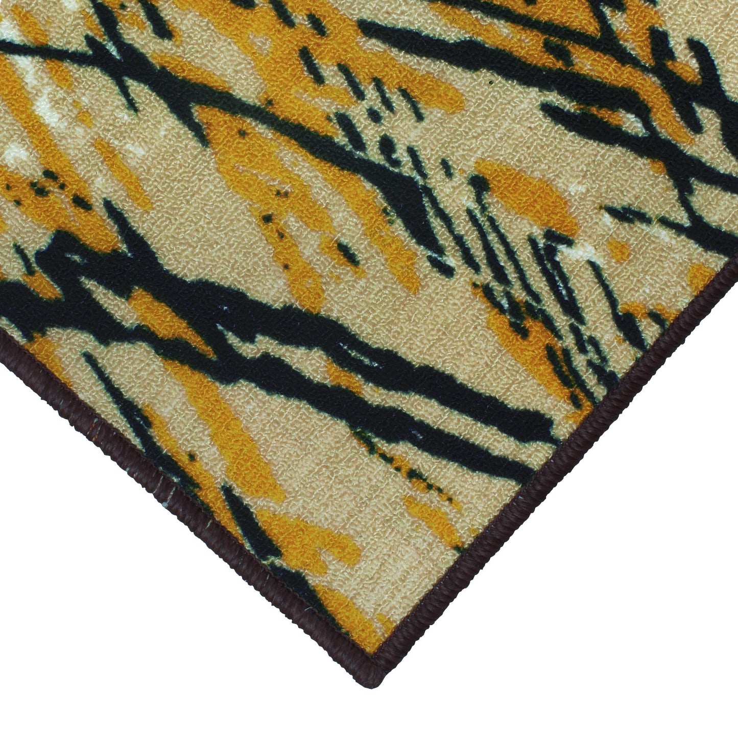 Ethnic Grunge Pattern White & Yellow Rustico Rug/Carpet