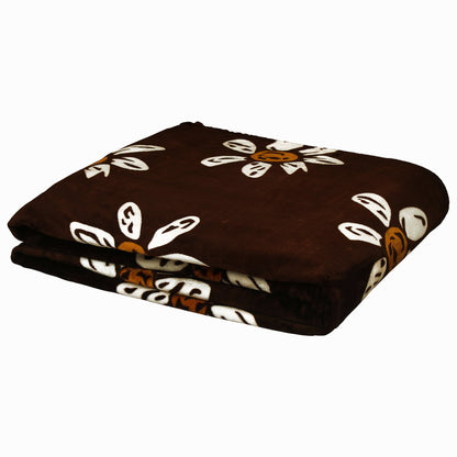 BLANKET BLAZE DOUBLE Brown Double Size Blaze Blanket