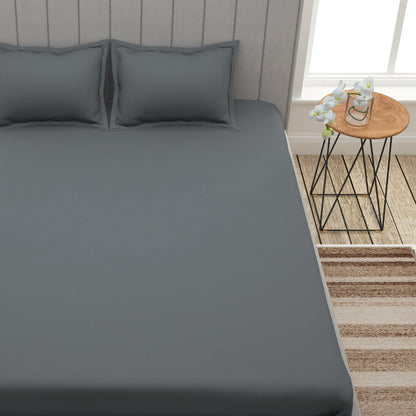 Forever 300TC Charcoal Grey King Size Bedsheet